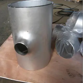 SMLS Reducing Tee, DN450 x DN200, Butt Welded